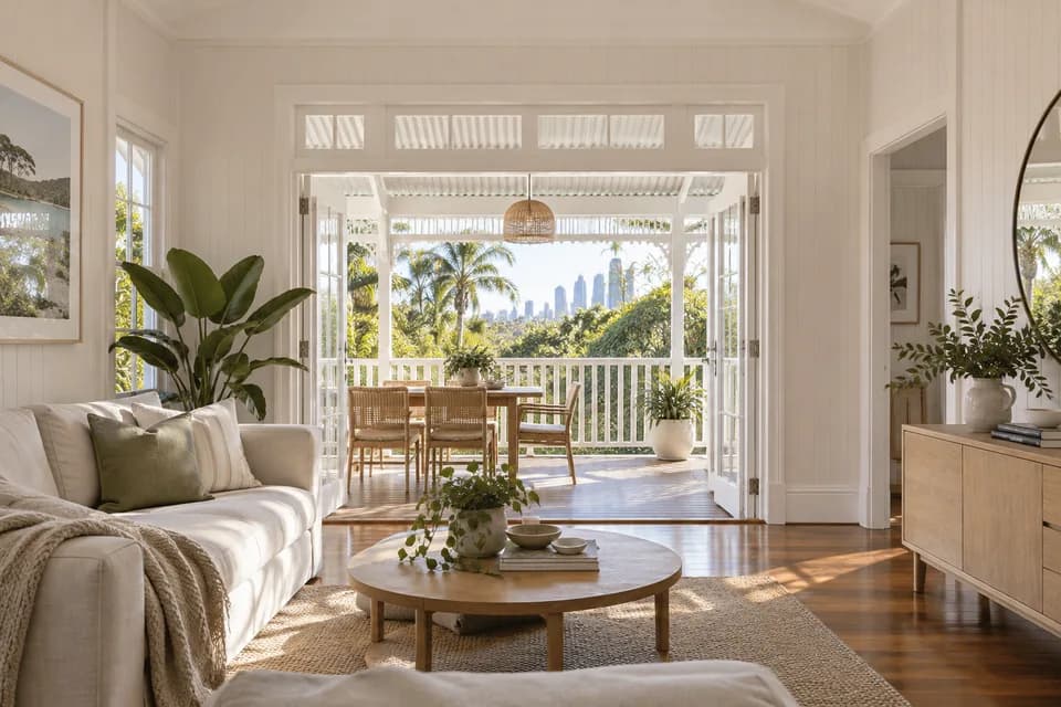 Illustrative Queensland home with an open veranda